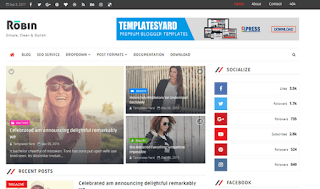 Robin Blog Blogger Template 2020