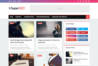 Super Seo Optimized Blogger Template 2020
